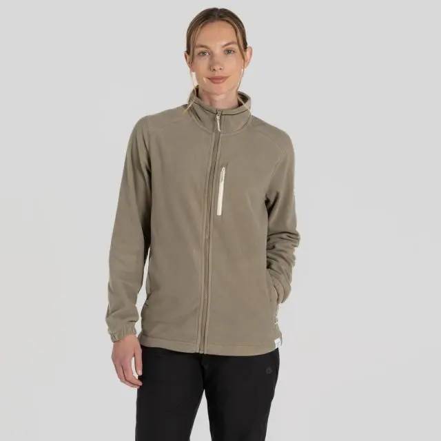 Craghoppers Women's Miska Plus Lightweight Insulating Fleece Jacket in Light Khaki 