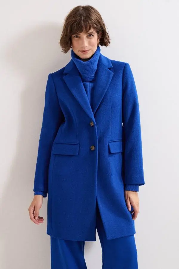 Phase Eight Women's Lydia Wool Coat in Cobalt 