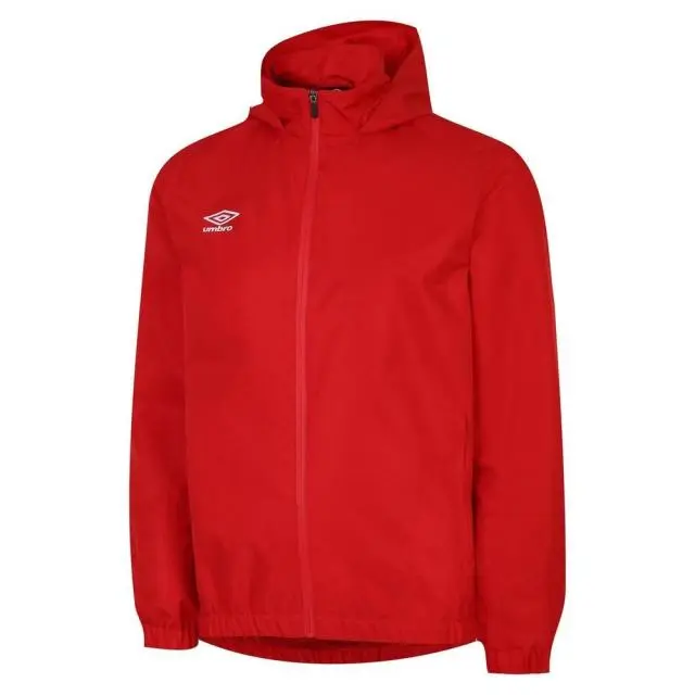 Umbro Total Training Waterproof Jacket in Red 