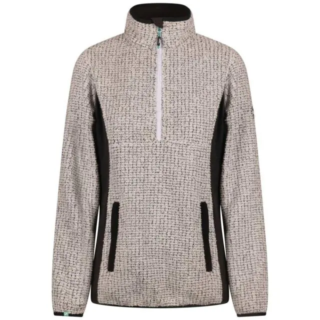 Trespass Women's Lia Half Zip Fleece Top in Grey 