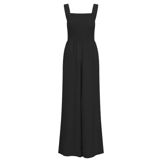 Trespass Women's Cove Full Length Sleeveless Casual Jumpsuit in Black 