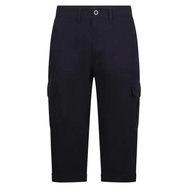 Trespass Women's Trina Casual Capri Trousers in Navy 