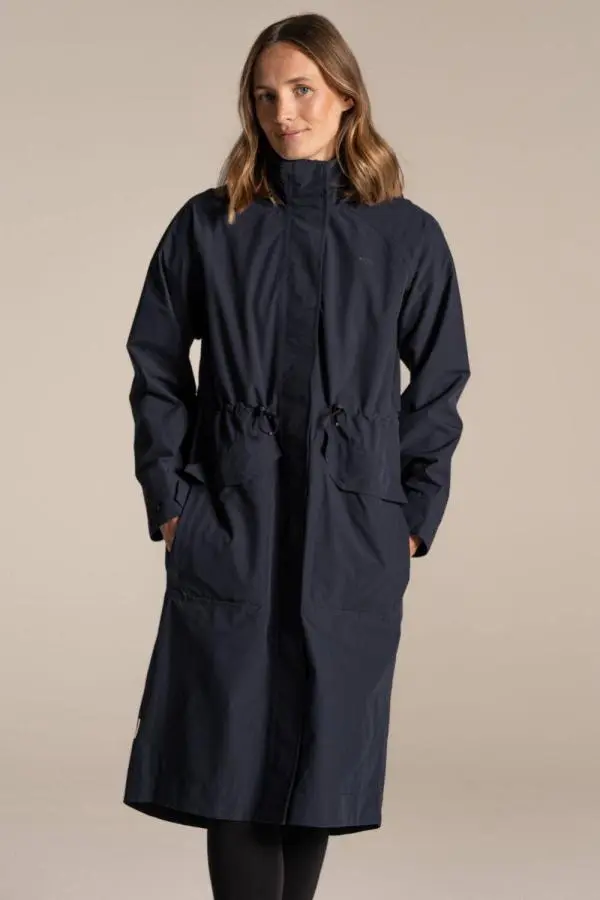 Craghoppers Women's National Trust Saxifrage Waterproof Jacket in Navy 