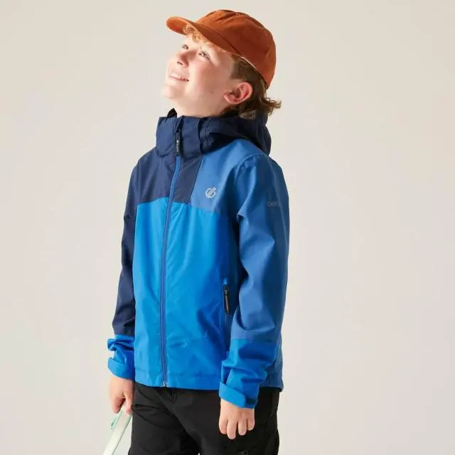 Dare 2b Explore III Panelled Hooded Waterproof Jacket in Bright Blue 