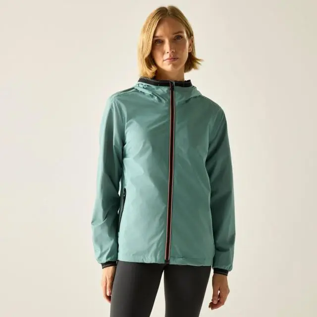 Regatta Women's Bendria Summer Hooded Waterproof Jacket in Teal 