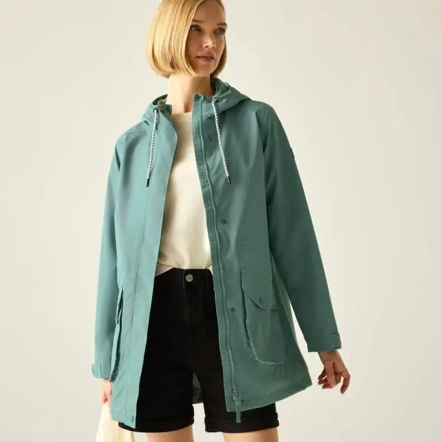 Regatta Women's Norana Hooded Waterproof Jacket in Teal 