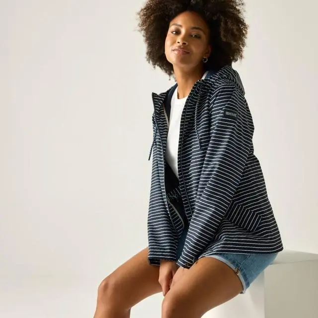 Regatta Women's Bayletta Hooded Waterproof Jacket in Navy 