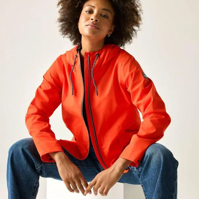 Regatta Women's Bayletta Hooded Waterproof Jacket in Orange 