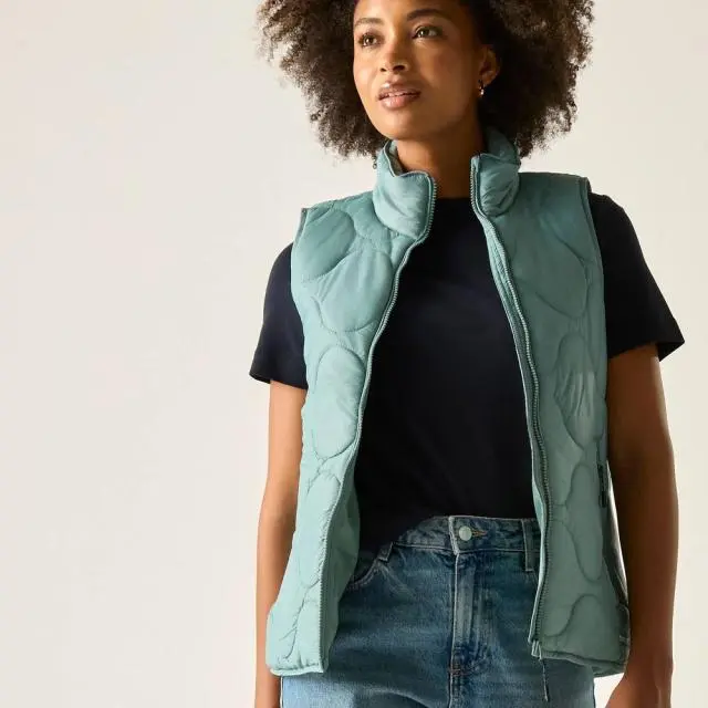Regatta Women's Carlotte Water-Repellent Quilted Gilet in Teal 