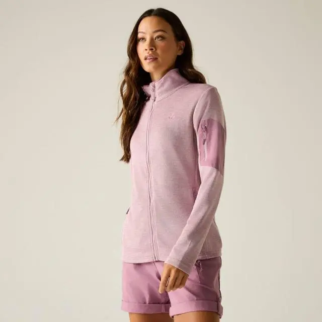 Dare 2b Women's Torrek II Full Zip Active Fleece in Mauve 