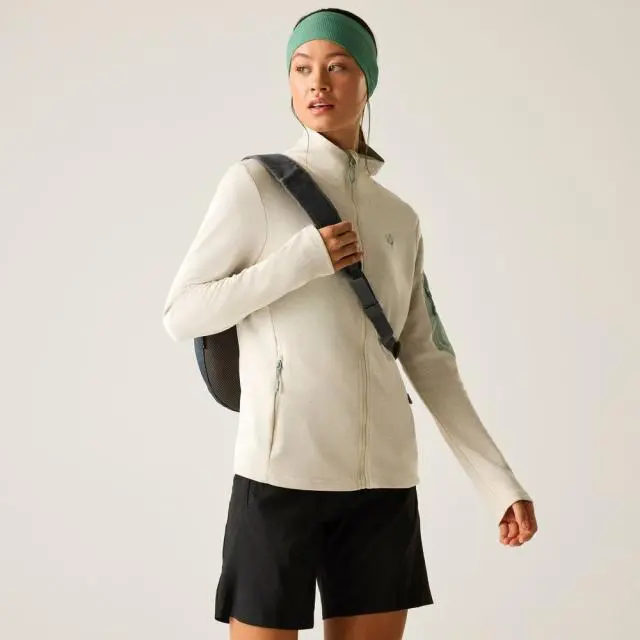 Dare 2b Women's Torrek II Full Zip Active Fleece in Natural White 