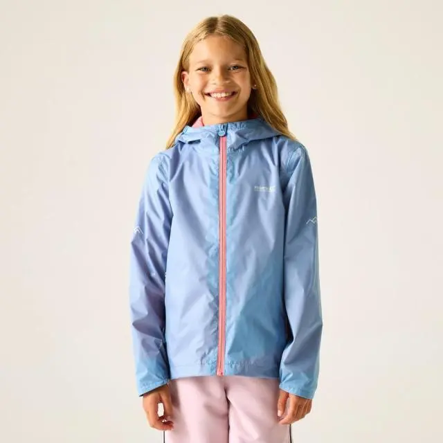 Regatta Lever Hooded Waterproof Jacket in Light Blue 