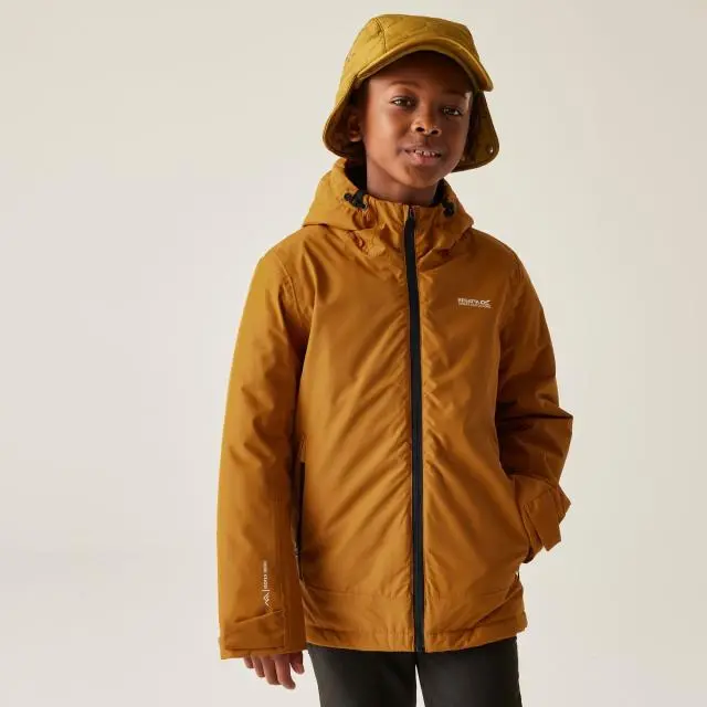 Regatta Frelton Hooded Waterproof Breathable Insulated Jacket in Burnt Orange 