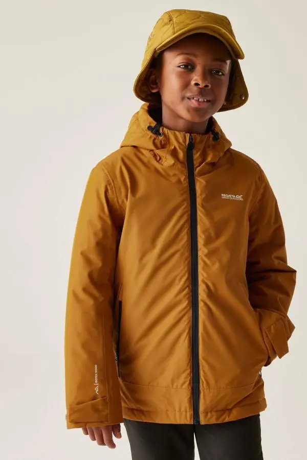 Regatta Frelton Hooded Waterproof Breathable Insulated Jacket in Burnt Orange 