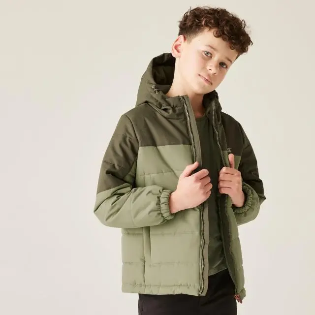 Regatta Lofthouse Durable Insulating Padded Hooded Jacket in Olive 