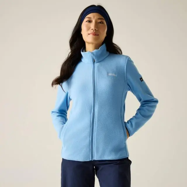 Regatta Women's Clemance IV Full Zip Hiking Fleece in Light Blue 