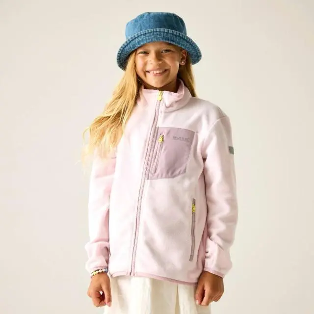 Regatta Frankie Full Zip Fleece in Pale Pink 