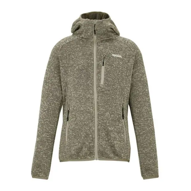 Regatta Women's Newhill Hooded Full Zip Hiking Fleece in Beige 