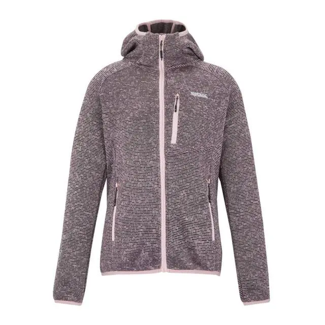 Regatta Women's Newhill Hooded Full Zip Hiking Fleece in Pale Lilac 