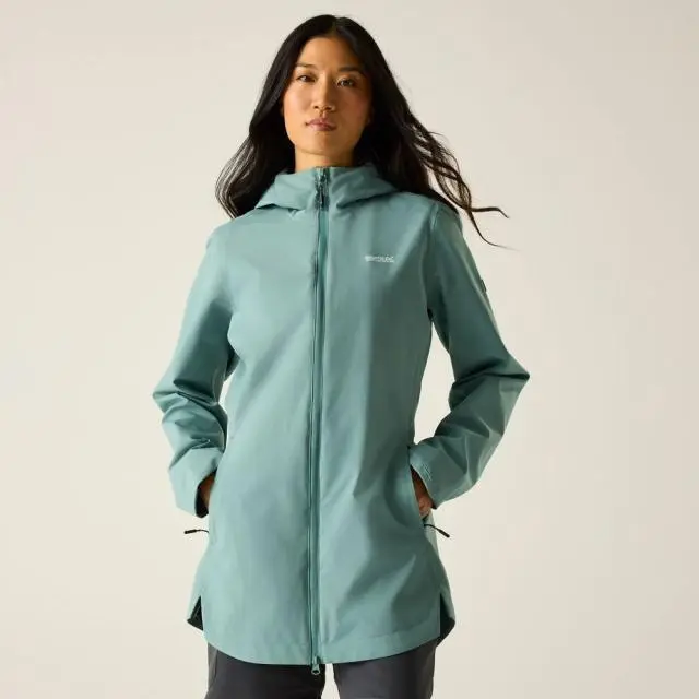 Regatta Women's Natalina Hooded Waterproof Jacket in Teal 