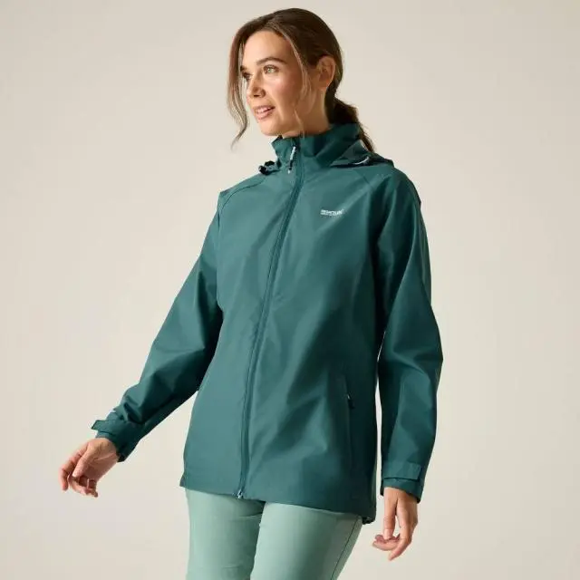 Regatta Women's Daysha II Waterproof Hooded Shell Jacket in Teal 