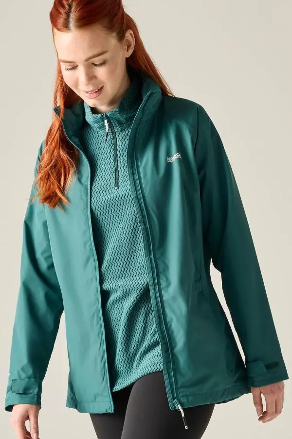 Regatta Women's Daysha II Waterproof Hooded Shell Jacket in Teal 