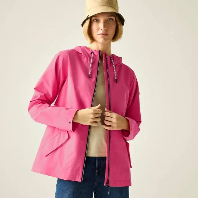 Regatta Women's Bayletta Hooded Waterproof Jacket in Pink 