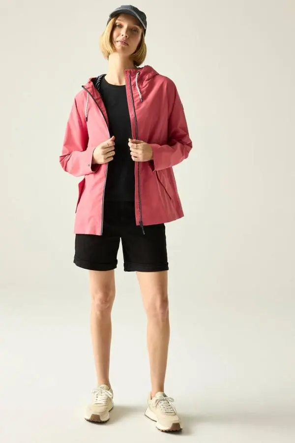 Regatta Women's Bayletta Hooded Waterproof Jacket in Rose 