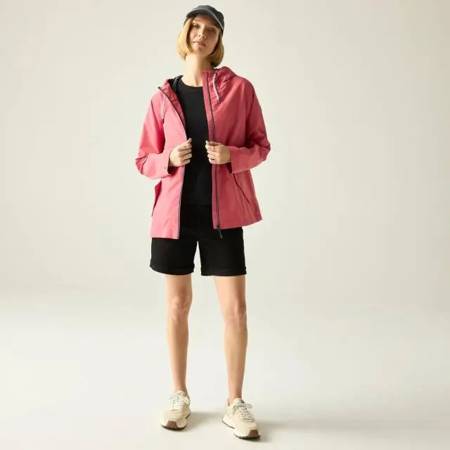 Regatta Women's Bayletta Hooded Waterproof Jacket in Rose 