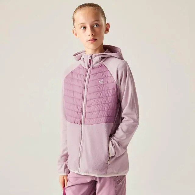 Dare 2b Switch Out Hooded Hybrid Jacket in Mauve 