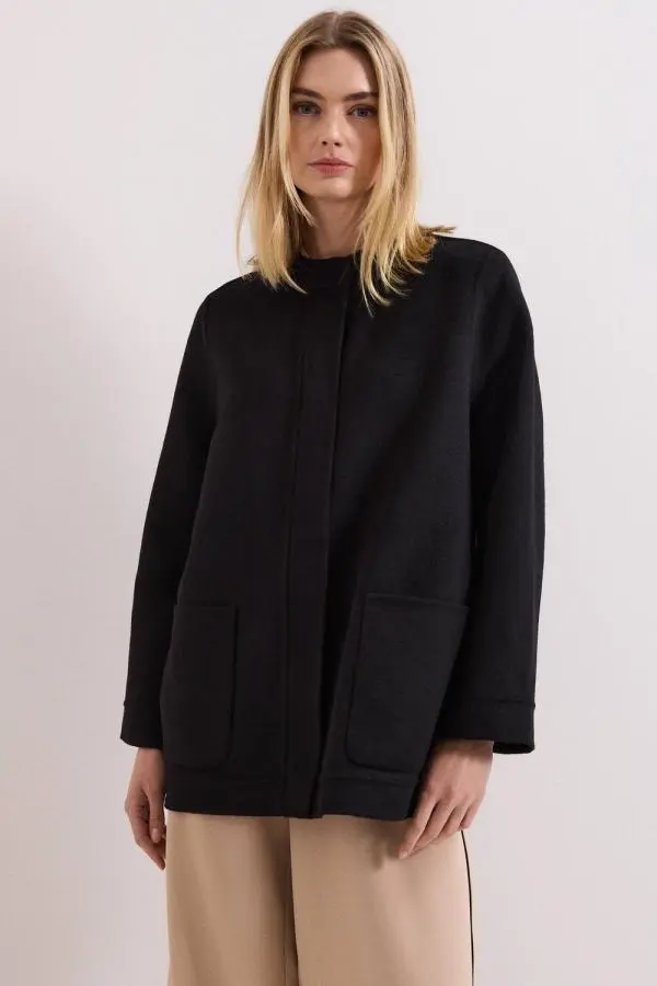 Phase Eight Women's Daria Wool Coat in Black 