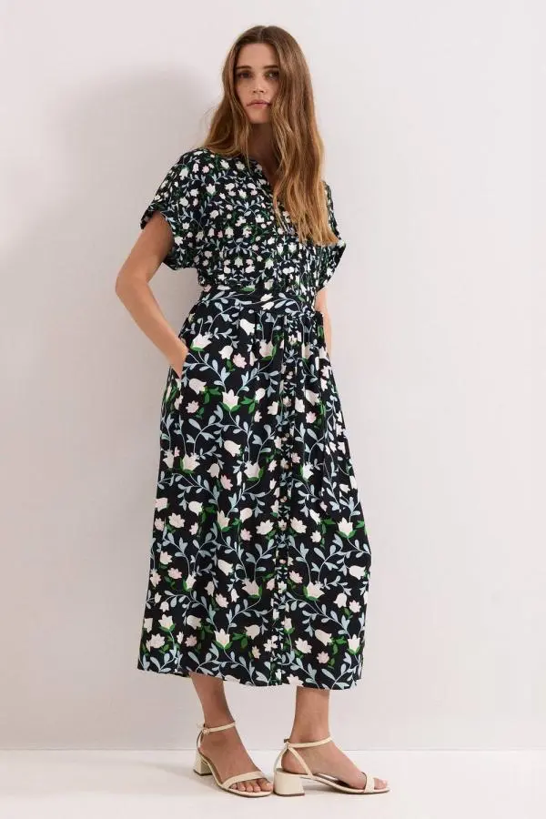 Phase Eight Women's Luisa Floral Dress in Black 
