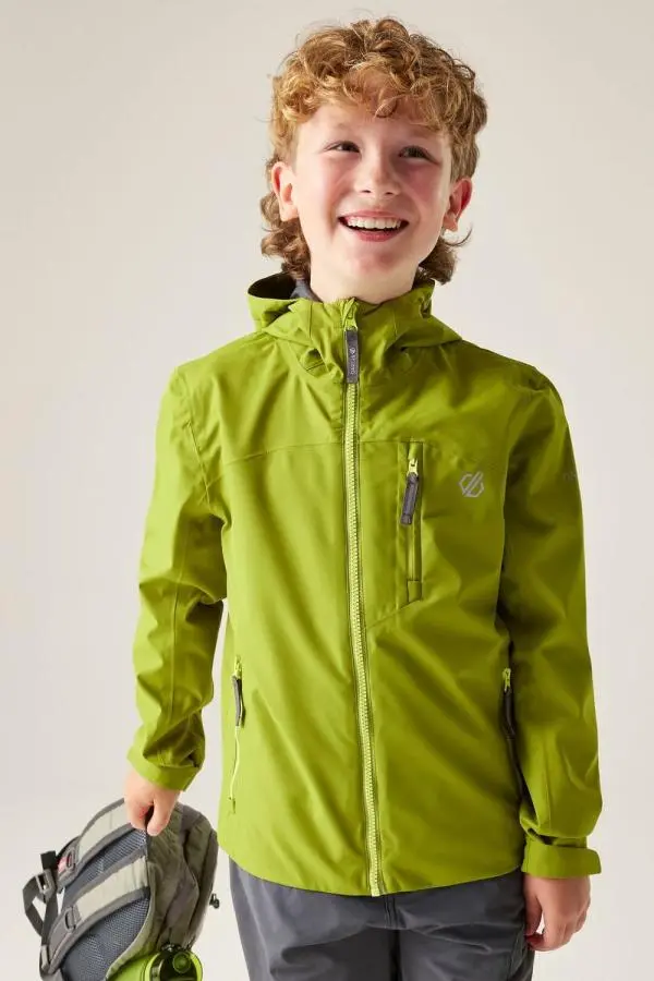 Dare 2b Switch Out Waterproof Hooded Jacket in Bright Green 