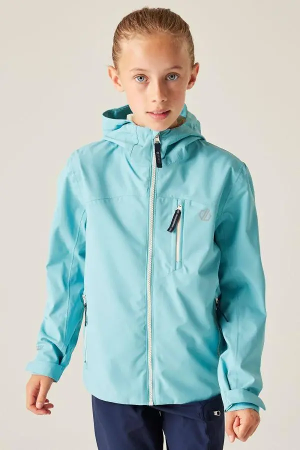 Dare 2b Switch Out Waterproof Hooded Jacket in Light Blue 