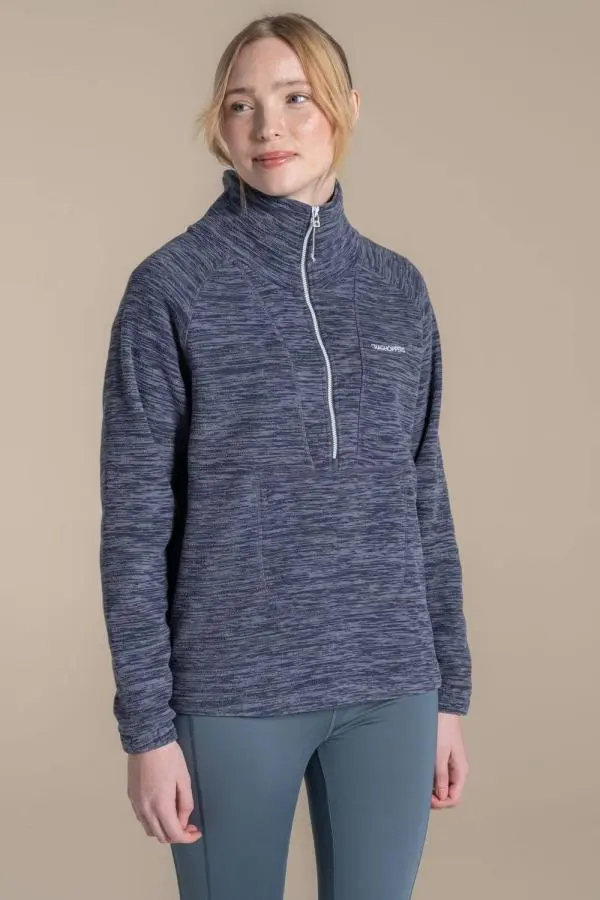 Craghoppers Women's Esk II Half Zip Fleece in Light Grey 