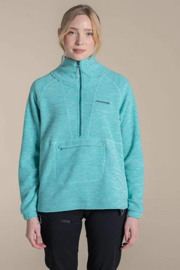 Craghoppers Women's Esk II Half Zip Fleece in Aqua 