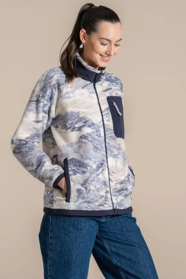 Craghoppers Women's Sanaa Jacket Fleece in Pale Blue 