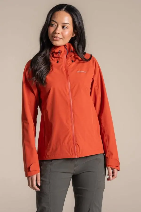 Craghoppers Women's Zohra Waterproof Jacket in Orange 