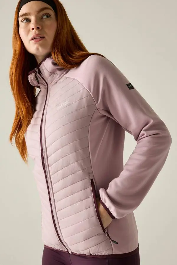 Regatta Women's Andreson Stretch Water-Repellent Hybrid Quilted Jacket in Pale Lilac 