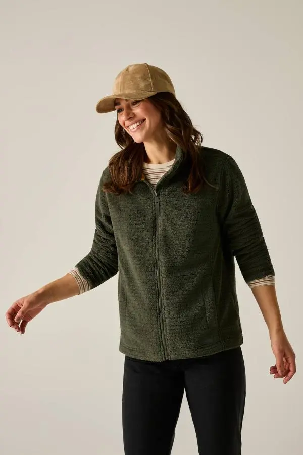 Regatta Women's Heidy Full Zip Insulated Fleece in Khaki 