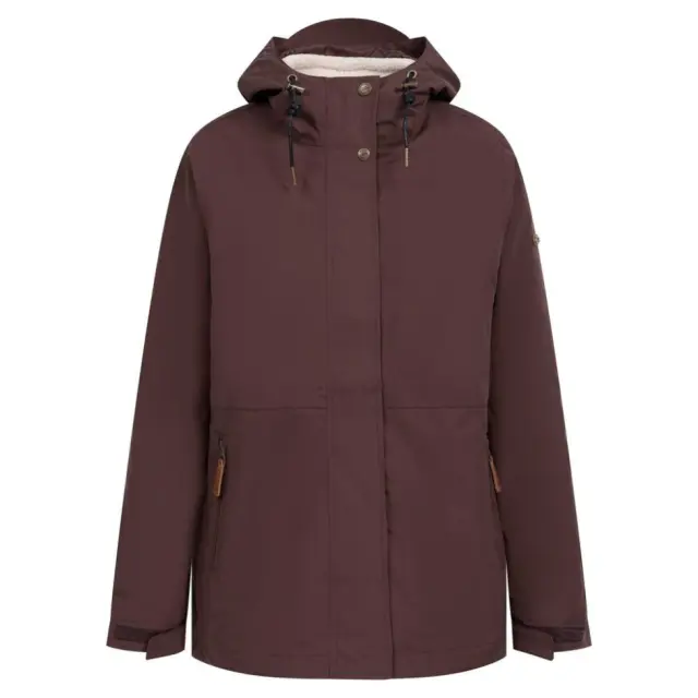 Trespass Women's Kamila 3 in 1 Waterproof Jacket in Brown 