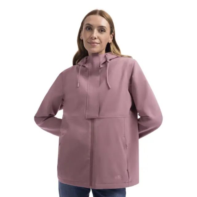 Trespass Women's Jodie Waterproof Jacket in Dusty Pink 