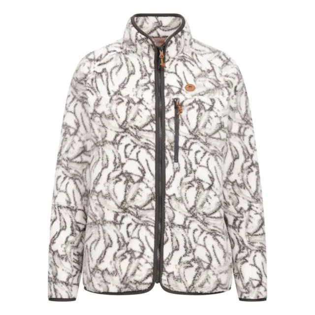 Trespass Women's Jessie Printed Fleece Jacket in Off-White 