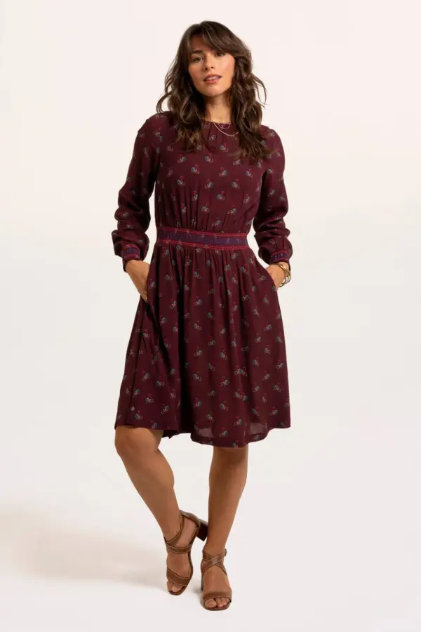Brakeburn Women's Copper Dress in Plum 