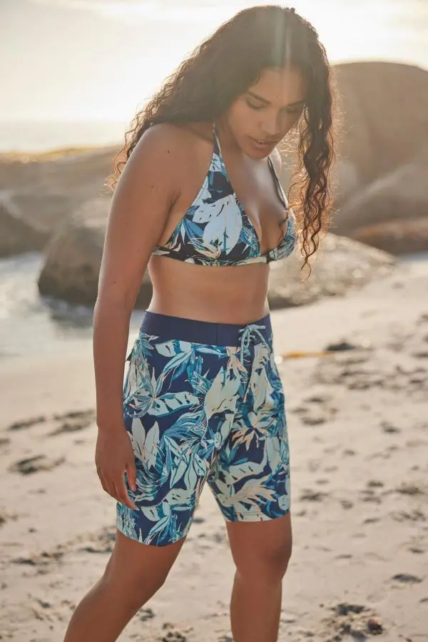'Nora' Quick Dry Adjustable Tie Waist REPREVE® Our Ocean™ Board Shorts