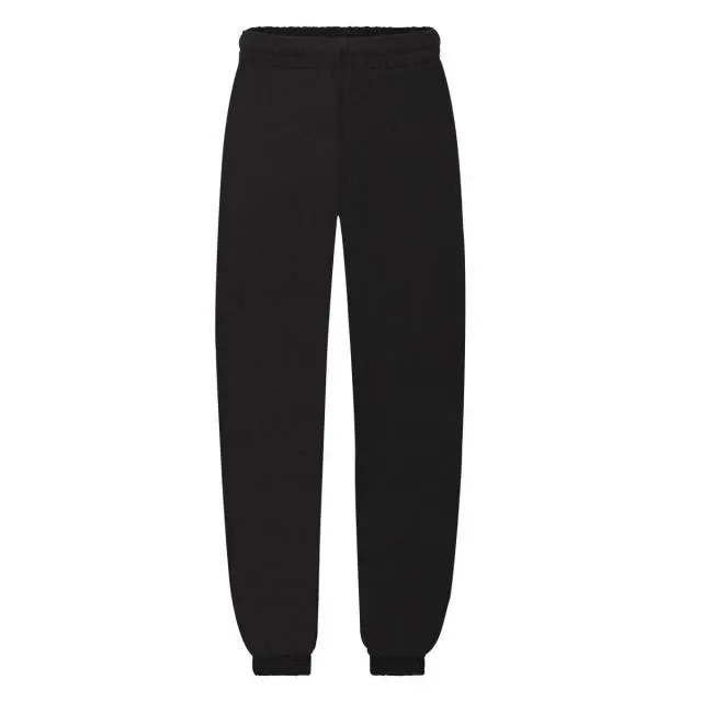 Fruit of the Loom Jog Pants Jogging Bottoms in Black | Size: 7-8 Years