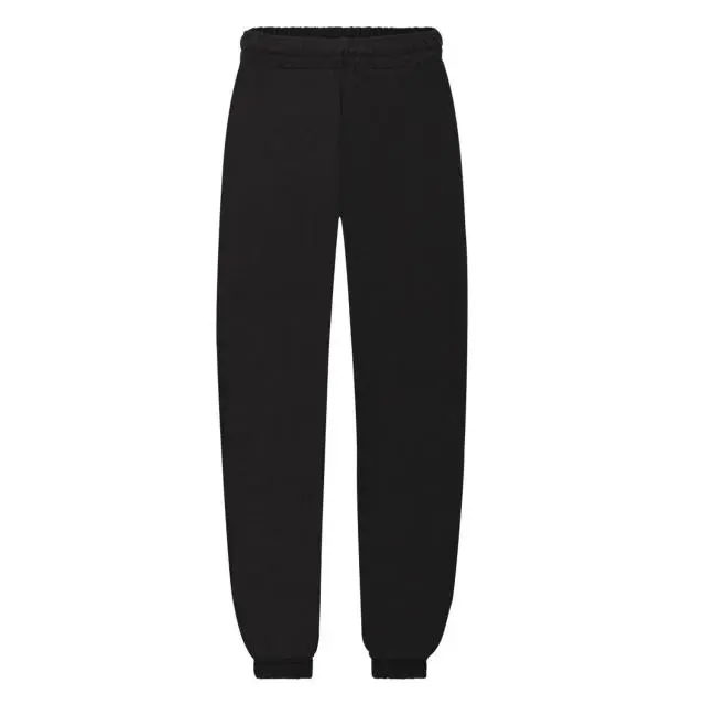 Fruit of the Loom Jog Pants Jogging Bottoms in Black 
