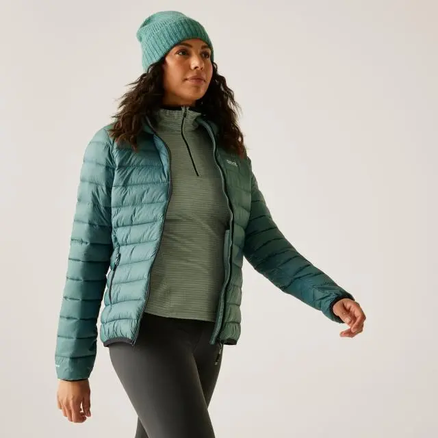 Regatta Women's 'Marizion' Hooded Puffer Jacket in Green 