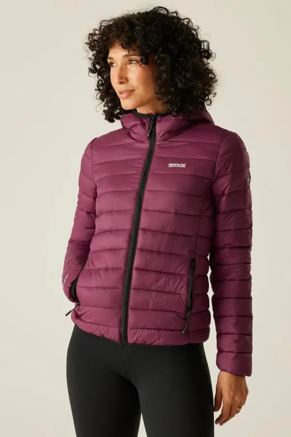 Regatta Women's Marizion Hooded Puffer Jacket in Red 