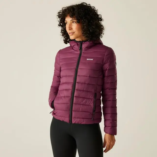 Regatta Women's 'Marizion' Hooded Puffer Jacket in Red 
